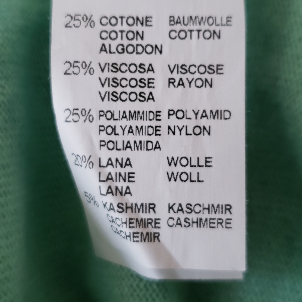 Blumarine turquoise cashmere/wool sweater - Picture 10 of 13